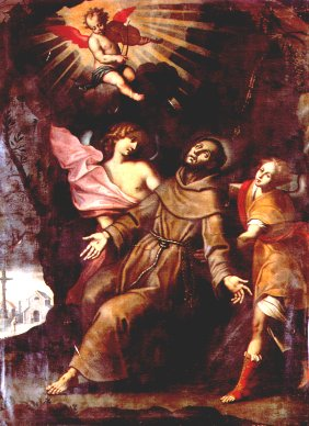 S.Francesco confortato da un angelo